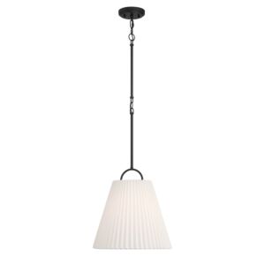 1-Light  Pendant in Matte Black