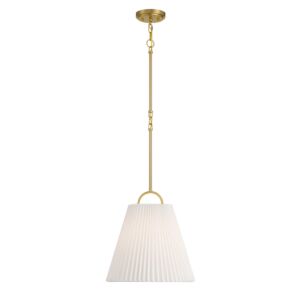 1-Light  Pendant in Natural Brass