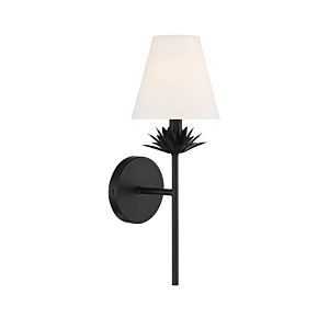  One Light Wall Sconce in Matte Black by Meridian