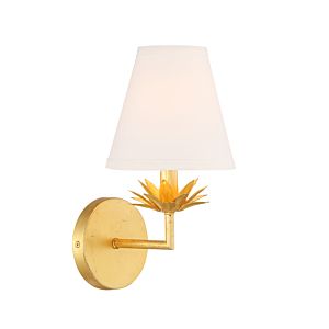  One Light Wall Sconce in True Gold by Meridian