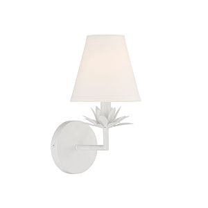  One Light Wall Sconce in White by Meridian