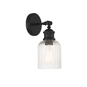  One Light Wall Sconce in Matte Black by Meridian