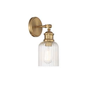  One Light Wall Sconce in Natural Brass by Meridian