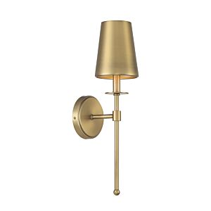  One Light Wall Sconce in Natural Brass by Meridian