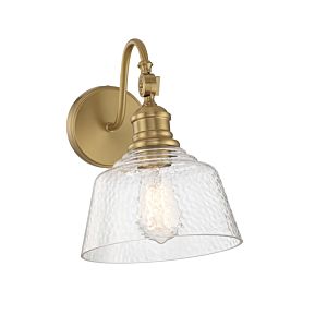  One Light Wall Sconce in Natural Brass by Meridian