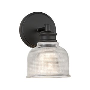  One Light Wall Sconce in Matte Black by Meridian