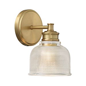  One Light Wall Sconce in Natural Brass by Meridian