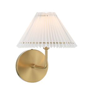  One Light Wall Sconce in Natural Brass by Meridian