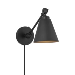 2-Light  Wall Sconce in Matte Black 