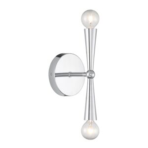 2-Light  Wall Sconce in Chrome