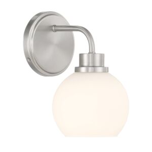 1-Light  Wall Sconce in Brushed Nickel