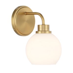 1-Light  Wall Sconce in Natural Brass