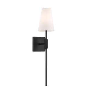 1-Light  Wall Sconce in Matte Black