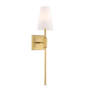 1-Light  Wall Sconce in Natural Brass