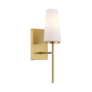 1-Light  Wall Sconce in Natural Brass