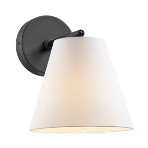 1-Light  Wall Sconce in Matte Black 