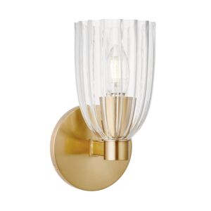 1-Light  Wall Sconce in Natural Brass