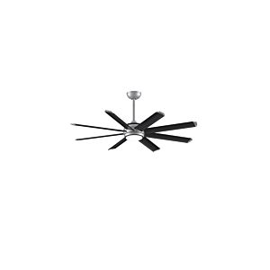 Fanimation Stellar Custom 1 Light 8 Blade Ceiling Fan Motor (Only) in Silver