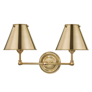  Classic No.1 by Mark D. Sikes Wall Lamp in Aged Brass