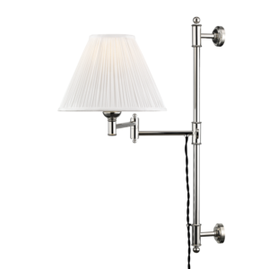  Classic No.1 by Mark D. Sikes Adjustable Wall Lamp in Polished Nickel