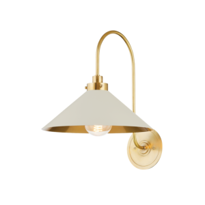 Clivedon One Light Wall Sconce in Aged Brass by Hudson Valley