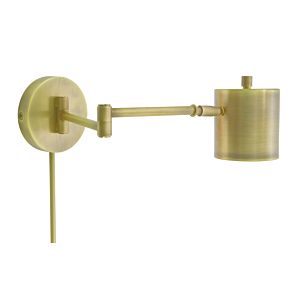  Morris Wall Lamp in Antique Brass