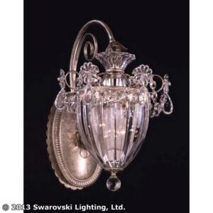 Bagatelle One Light Wall Sconce in Antique Silver by Schonbek