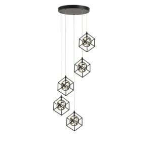 Tulip LED Pendant in Matte Black