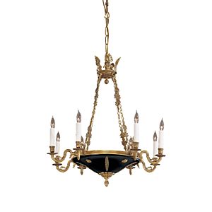 Metropolitan Eight Light Chandelier in Dor? Gold by Metropolitan