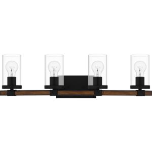 Nottinghill 4-Light Bathroom Vanity Light in Matte Black