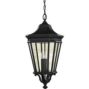 Feiss Cotswold Lane Collection 12 Inch Outdoor Lantern in Black