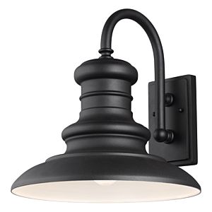 Generation Lighting Redding Station 16" Outdoor Wall Light in Textured Black