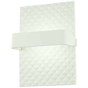 George Kovacs Quilted 9 Inch Wall Sconce in Matte White