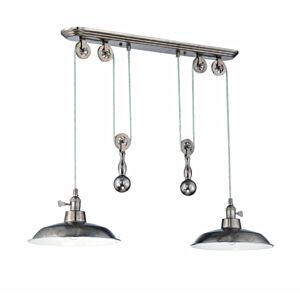 Craftmade 2-Light 12" Pendant Light in Tarnished Silver