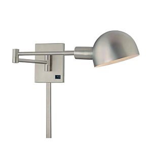 Task Wall Sconces LED Swing Arm Wall Sconce in Matte Brushed Nickel by George Kovacs