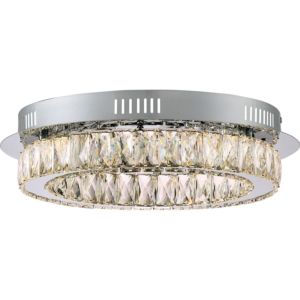 Embrace LED Flush Mount in Polished Chrome by Quoizel