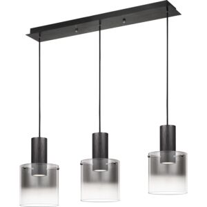 Kilmer LED Island Chandelier in Earth Black by Quoizel