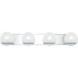 Tyleigh 4-Light Bathroom Vanity Light in Polished Chrome