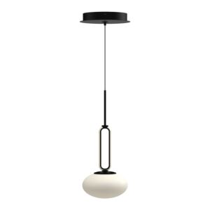 Tavira LED Pendant in Black by Kuzco Lighting