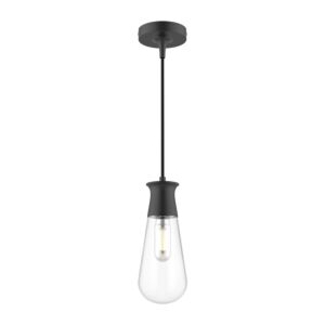 Marcel 1-Light Pendant in Matte Black