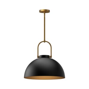 Harper 1-Light Pendant in Matte Black