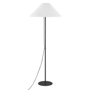 Pilar One Light Floor Lamp in Textured Black by Troy Lighting