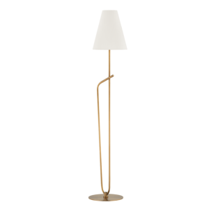 Pearce One Light Floor Lamp in Patina Brass by Troy Lighting