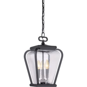 Province Three Light Pendant in Mystic Black by Quoizel