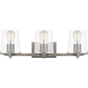 Perry 3-Light Bathroom Vanity Light in Antique Nickel