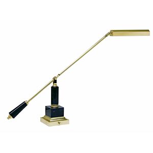 Grand Piano 1-Light Piano with Desk Lamp in Polished Brass