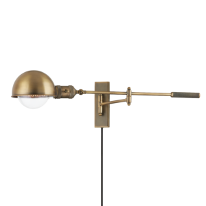 Cannon One Light Wall Sconce in Patina Brass by Troy Lighting