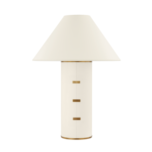 Bond One Light Table Lamp in Patina Brass by Troy Lighting