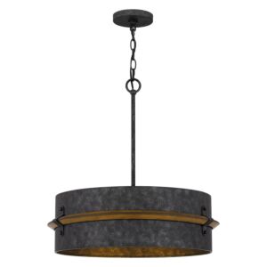 Lariat Three Light Pendant in Old Black Finish by Quoizel