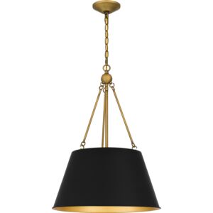 Quoizel Pendant Four Light Pendant in Matte Black by Quoizel